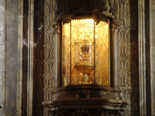 Photo of the Holy Grail in the Catedral de València.